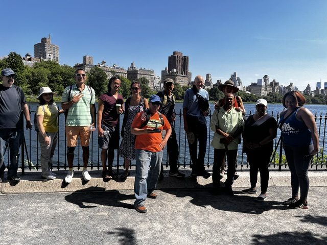 TrailShrinks group along the reservoir in Central Park