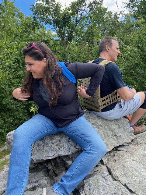 Taking a break on the rocks